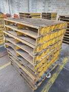 Bid x 10 Steel Pallets 42" x 42"