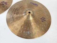 Signed 14” Paiste 400 Hi-Hat Cymbal Pair – Personally Used by Richie Kotzen
