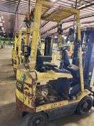 HYSTER 4,500 lb Electric Forklift – Model E45XM2-27 – 189" Lift Height – NO BATTERY