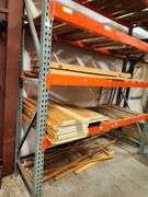 Bid x 2 Sections of Pallet Rack Back wall Warehouse of Factory Outlet