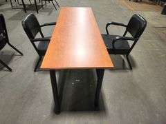Office Training Desk – 71" x 23.5" x 28.5" with (2) Chairs Included