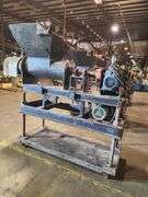 Industrial Auger Mixer with Hopper – Mobile Unit on Casters