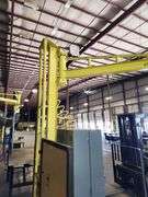 BADASS WELDING WORKSTATION SETUP – ROTARY TABLE, TOOL STORAGE, BUILT-IN AIR TANK + ½ TON JIB CRANE!