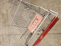 Bid x 2 Chrome Metal Shopping Carts From Libbey Shreveport Outlet Shopping Store