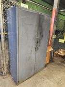 Metal Cabinet w Contents