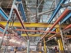 DEMAG Hanging Gantry Rail System w/ 550 lb Electric Hoist – 3 Beam Track Assembly Only