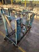 50” X 26” X 51” Blue Rack Trolley