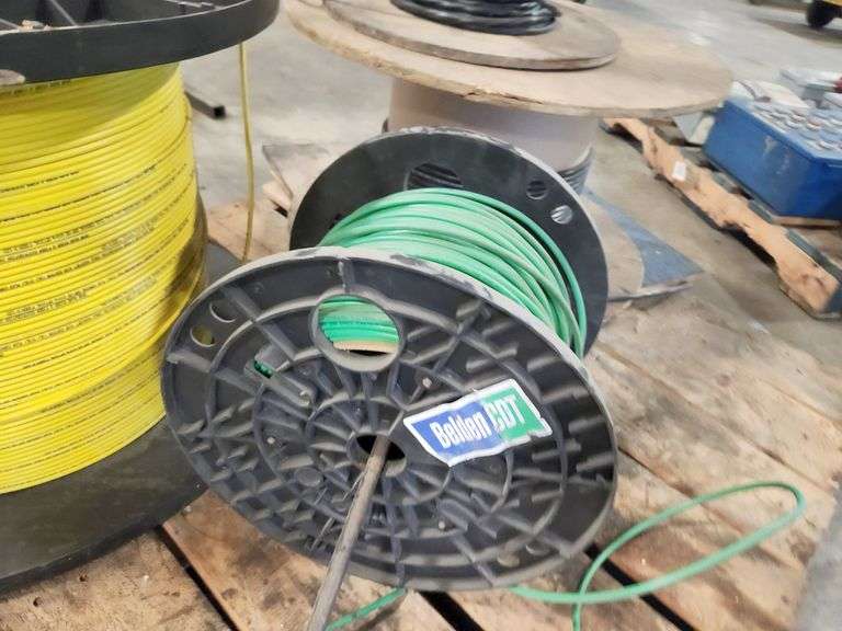 Bulk Lot – Industrial Wire & Cable Spools – Assorted Gauges
