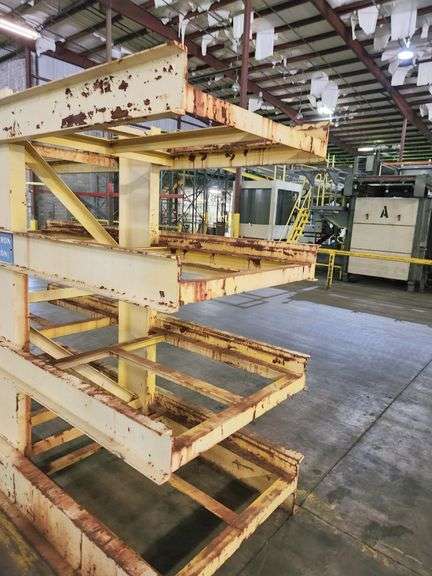Massive American Steel Multi-Tier Industrial Rack – 7'10" Tall – Built to Hold Serious Weight