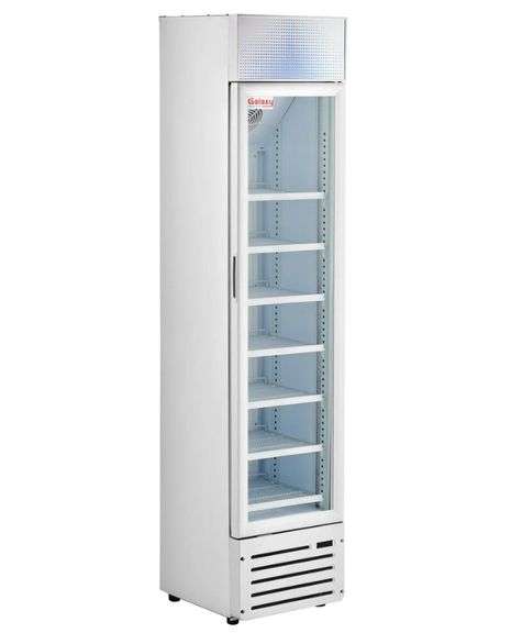 NEW Galaxy GDN-5 Slimline Refrigerated Merchandiser β 5 Cu. Ft. β 115V β RED, WHITE & BLUE LED INTERIOR