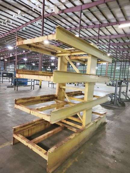 Massive American Steel Multi-Tier Industrial Rack – 7'10" Tall – Built to Hold Serious Weight