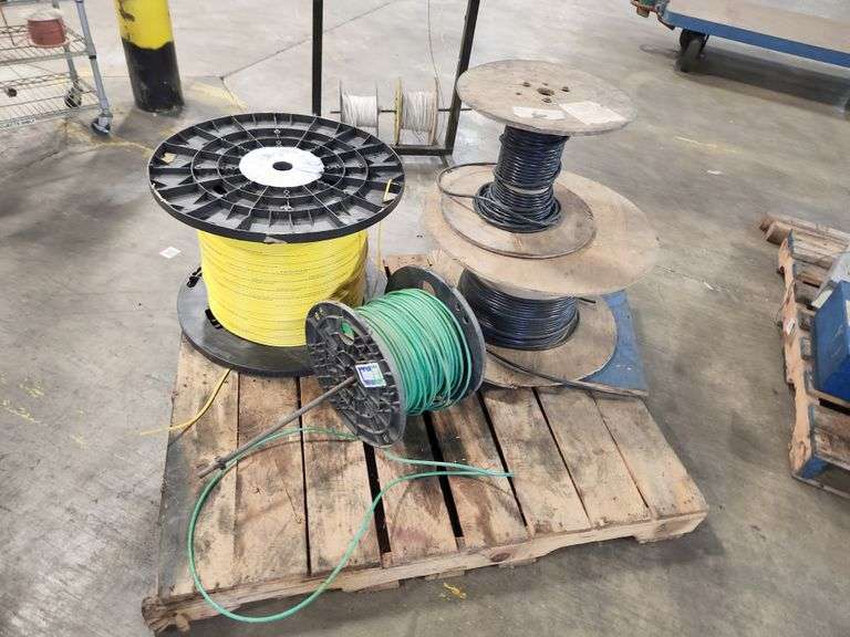 Bulk Lot – Industrial Wire & Cable Spools – Assorted Gauges