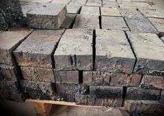 OWN a Piece of the Historic Libbey Shrevport Factory – End-Grain Wood Block Flooring – Bid x 12
