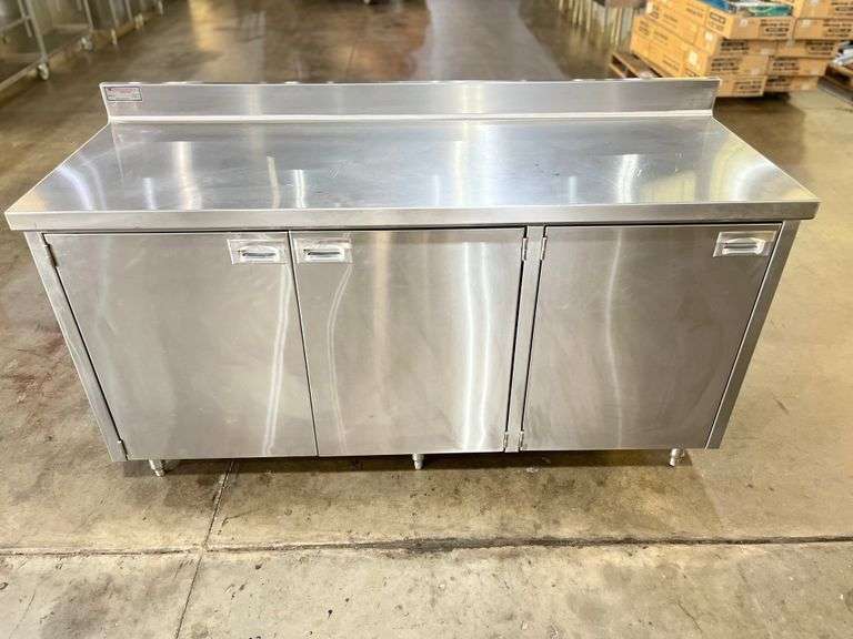 Heavy-Duty Stainless Steel Counter Cabinet – 66" x 24" x 40"