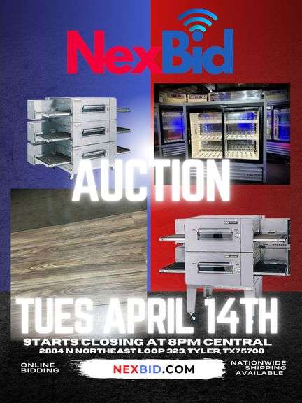  HERE’S YOUR SHOT – FINAL FLOORING DROP + 40 NEW TRUE GDM COOLERS & 2 NEW LINCOLN 1600 STACK CONVEYOR OVENS 