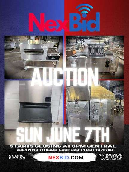 SUPER SHORT NOTICE Restaurant Equipment Auction 