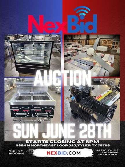Restaurant Equipment, Kitchen & Bath Mega Auction + New Flooring 