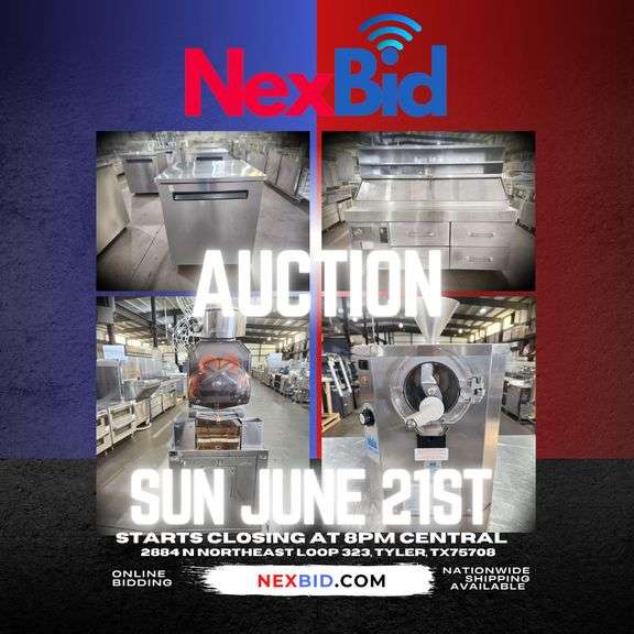 SUPER SHORT NOTICE RESTAURANT & WAREHOUSE EQUIPMENT AUCTION