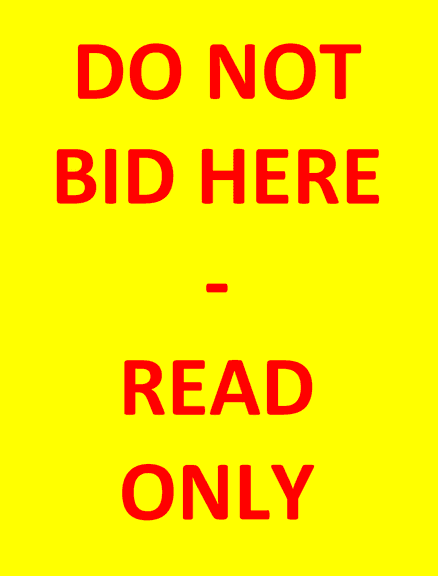 PARTIAL TERMS - DO NOT BID