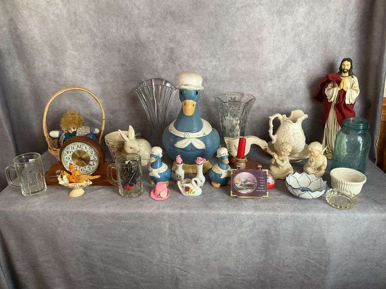 Tabletop of collectibles