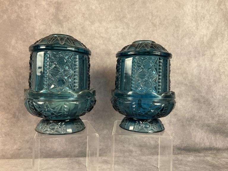 Indiana glass stars and bars fairy lamp set