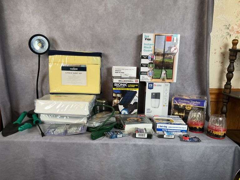 Tabletop of various finds