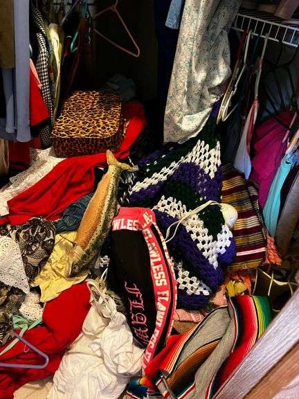 Master bedroom closet contents