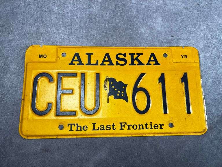 Alaska license plate