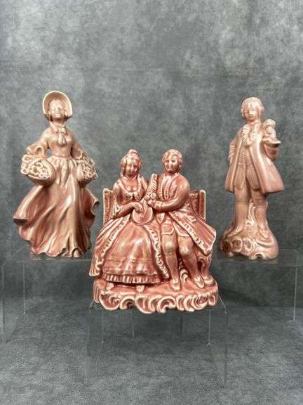 Victorian style porcelain figurines