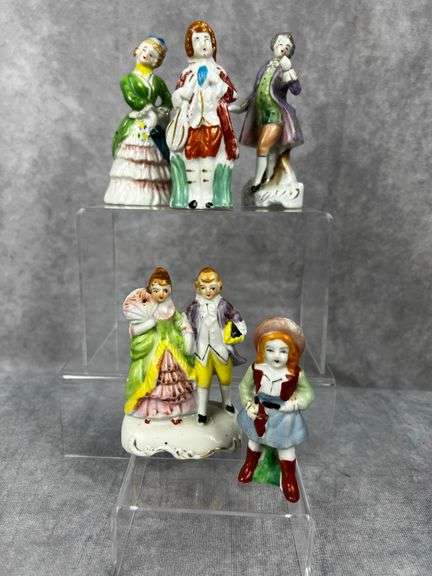5 miniature Japan porcelain figurines