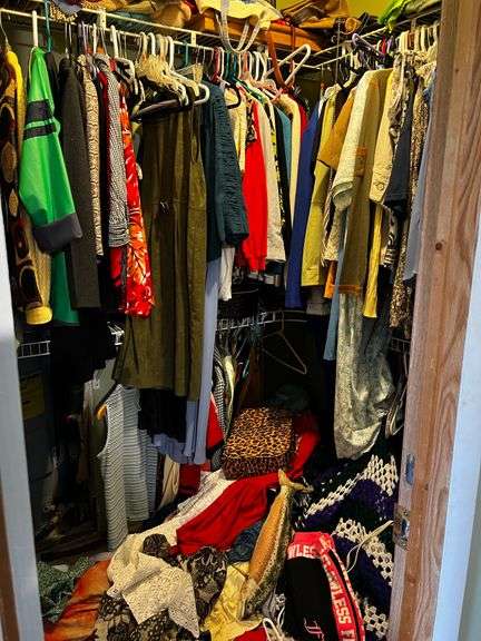 Master bedroom closet contents
