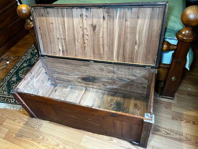 Vintage wooden chest