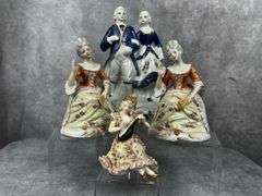 Porcelain Victorian lady figurines