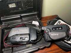 Vintage Canon camera, JVC and Sony recorders