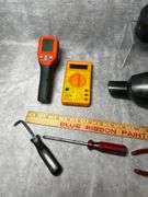 Bauer vacuum, drilmaster drill and light and more