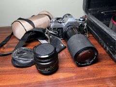 Vintage Canon camera, JVC and Sony recorders