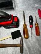 Bauer vacuum, drilmaster drill and light and more