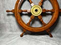 Wooden ships wheel