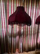 2 brass floor lamps