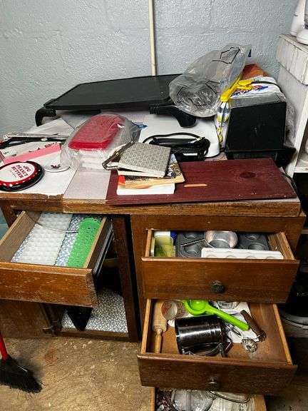 Contents of basement counter