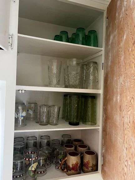 Contents of kitchen cabinet
