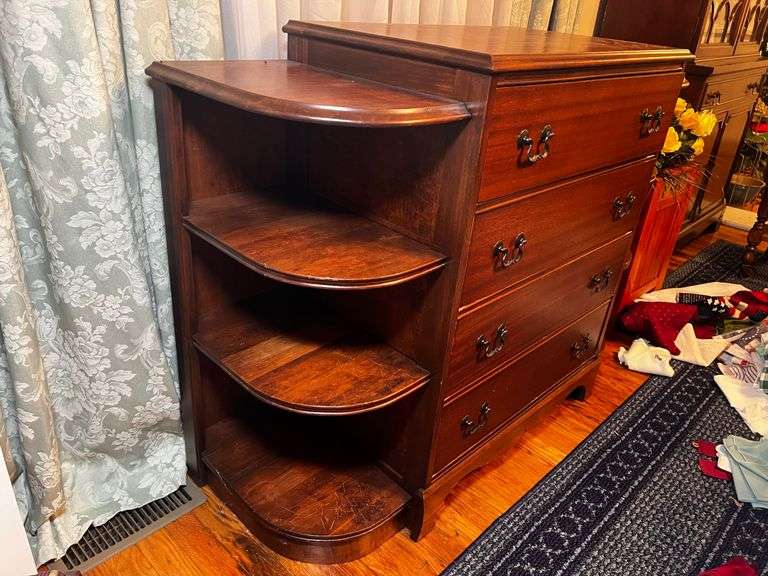 4 drawer chest with shelving