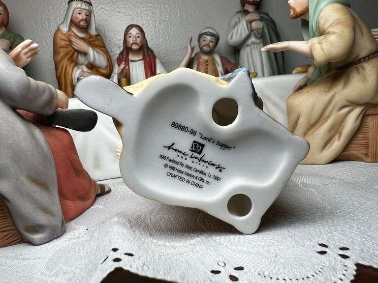 Home Interiors Last Supper porcelain set