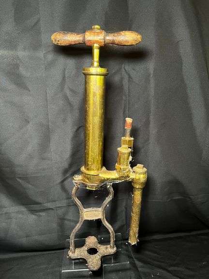 Vintage brass Perkes ships boat bilge hand pump
