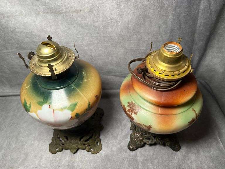 Pair of parlor lamp bases