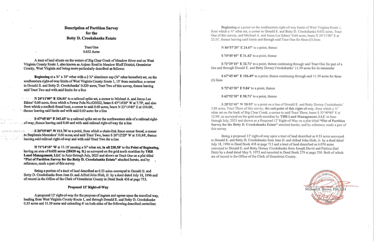 DO NOT BID - Survey docs and etc.