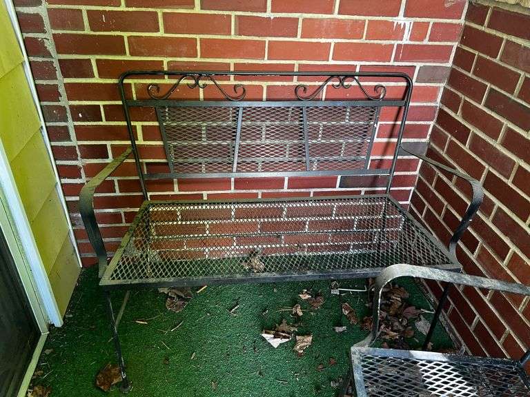 4 piece metal patio set