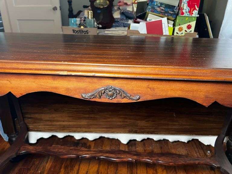 Vintage wooden console table