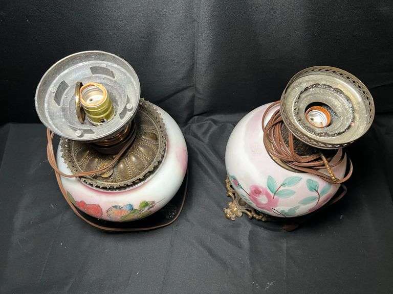 2 parlor lamp bases