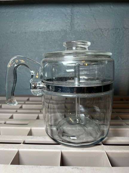 Vintage Pyrex glass coffee percolator